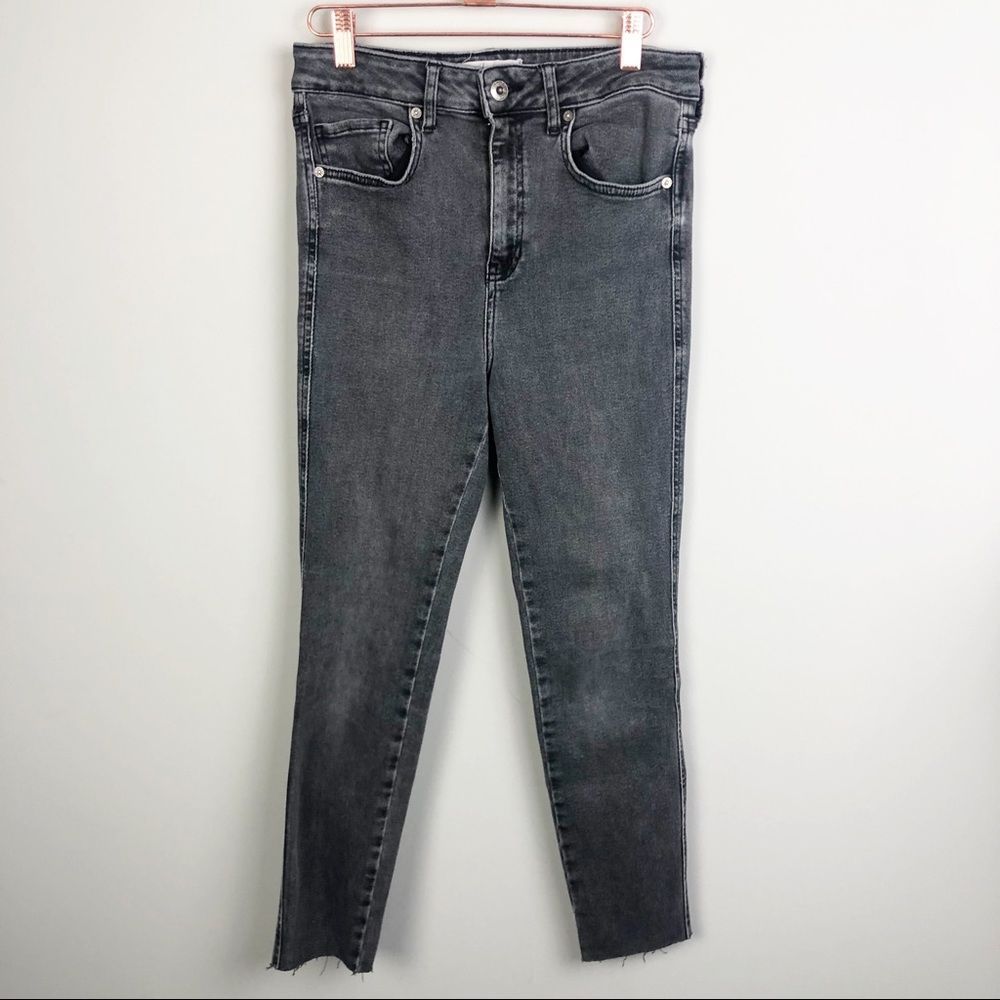FREE PEOPLE | WE THE FREE High Rise Stretch Skinny Jeans Black Gray Women’s 29